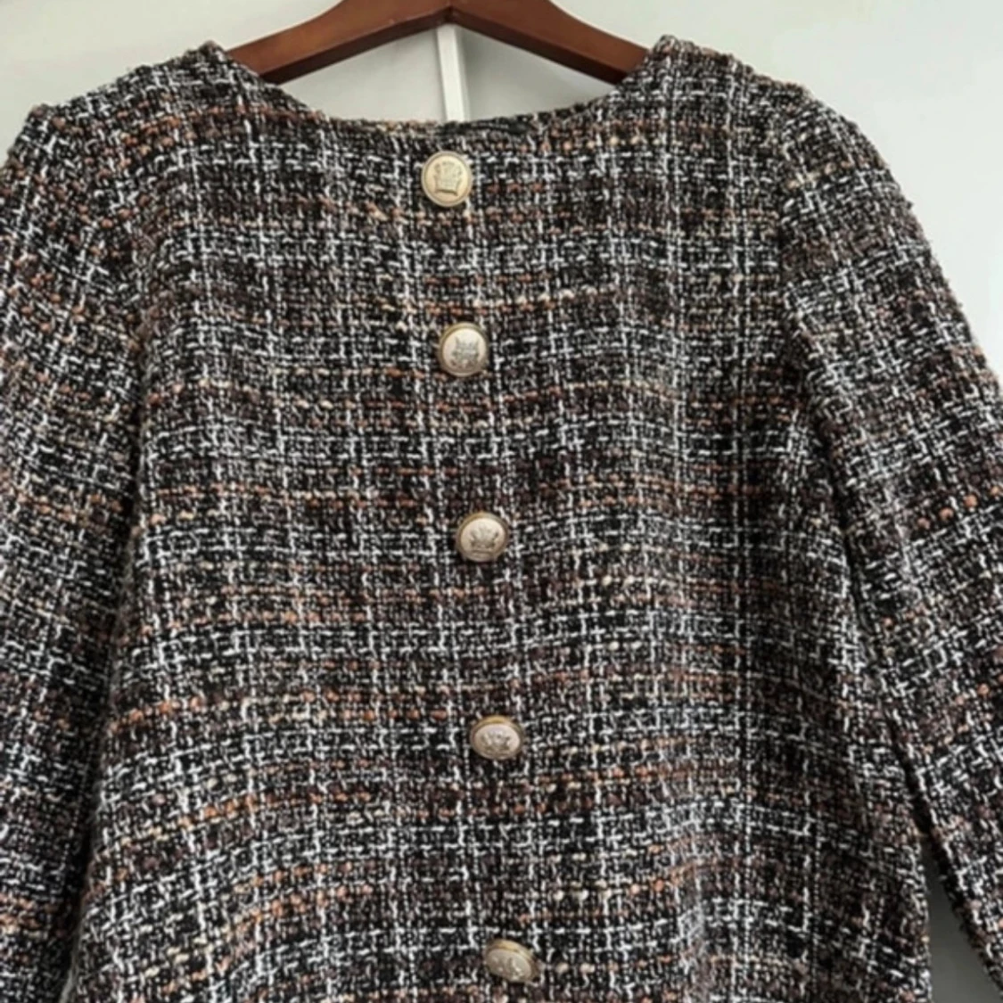 Elegant ”tweed” tröja / schackets. Shein - 3