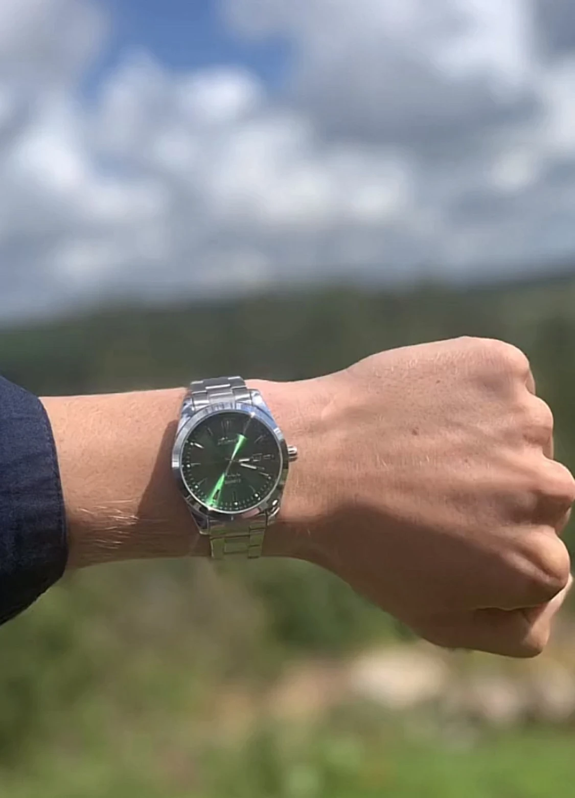 Grön quartzklocka från Doventi  - 3