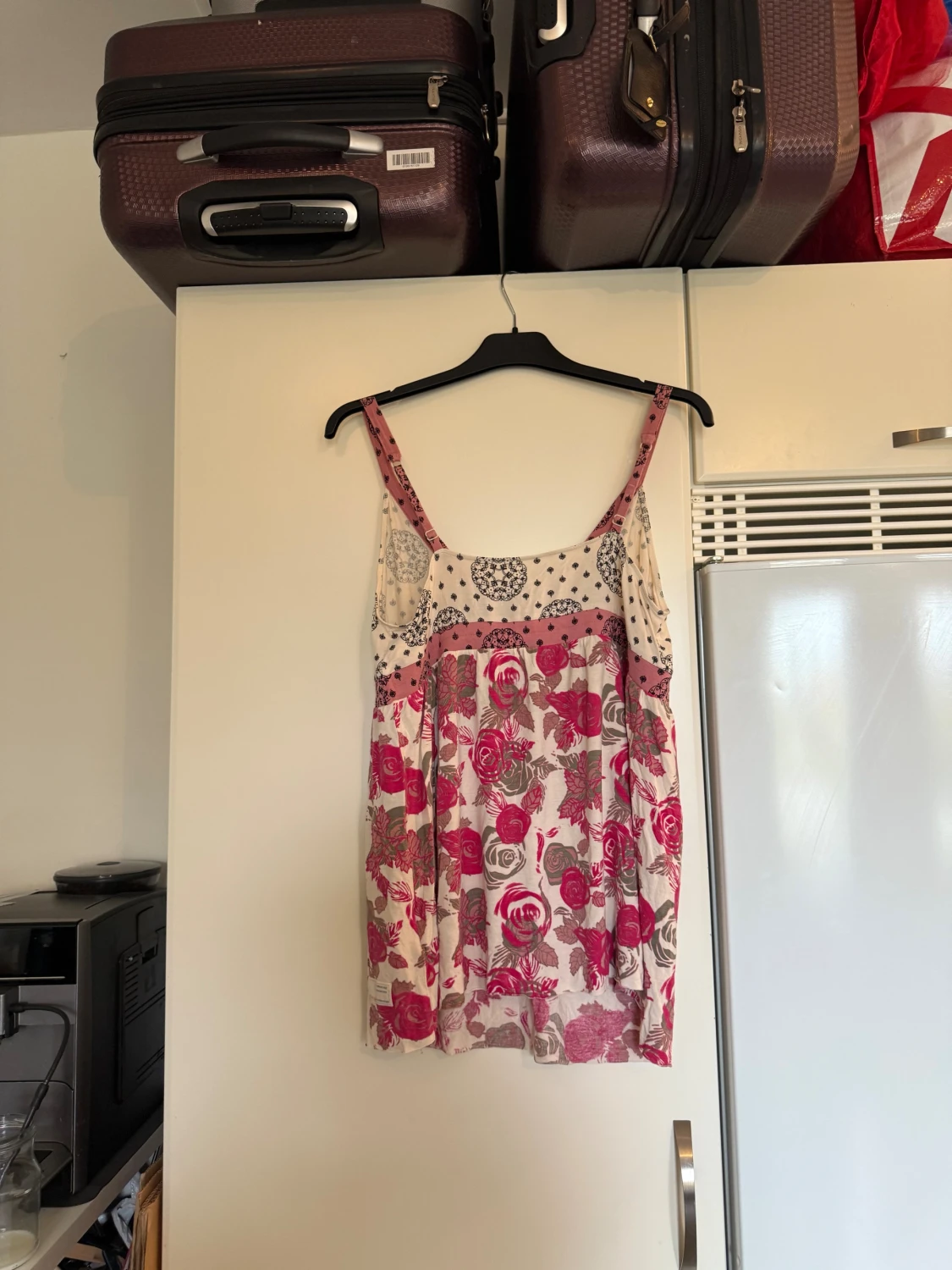 Odd Molly blommig linnetopp rosa/vit - 5