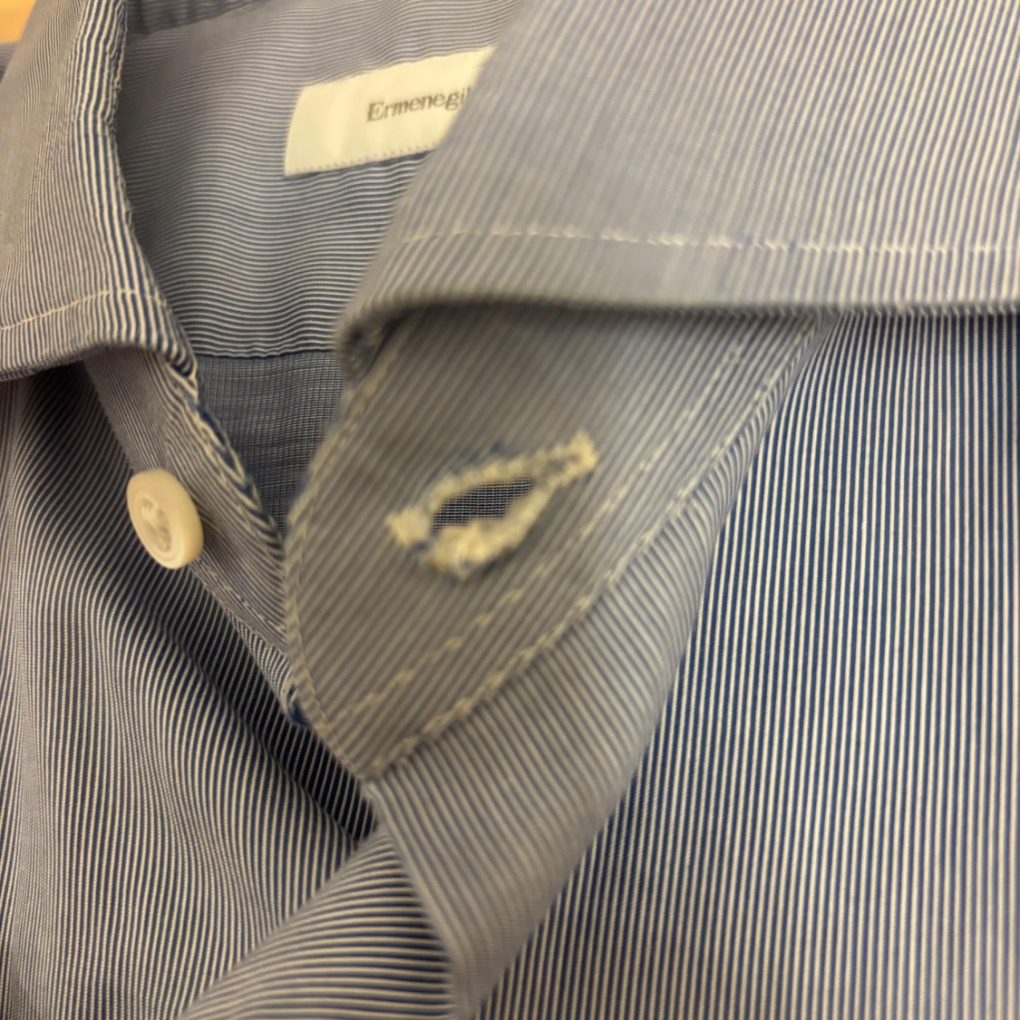 Blå randig skjorta från Ermenegildo Zegna - 2