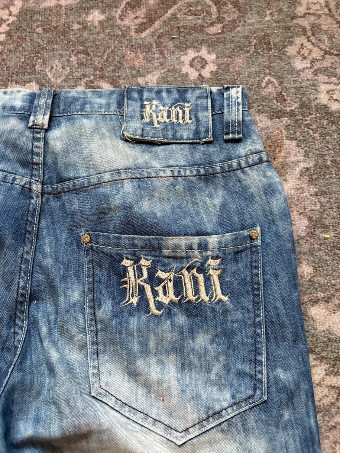 Kani wide jeans med broderi - 3
