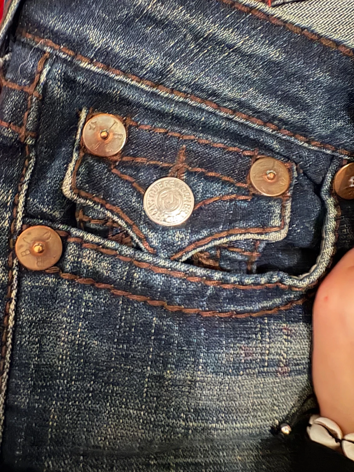 True Religion bootcut jeans blå, stl 25 - 2