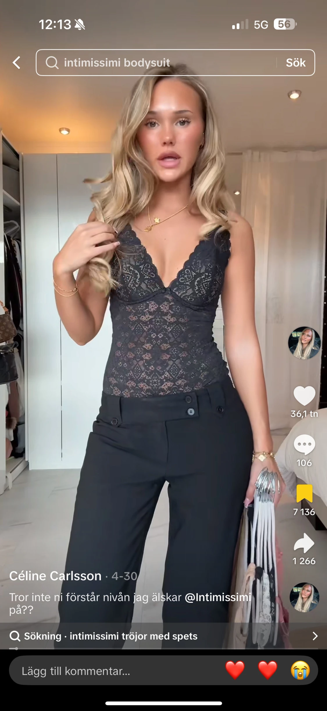 Spetsbody  Intimissimi