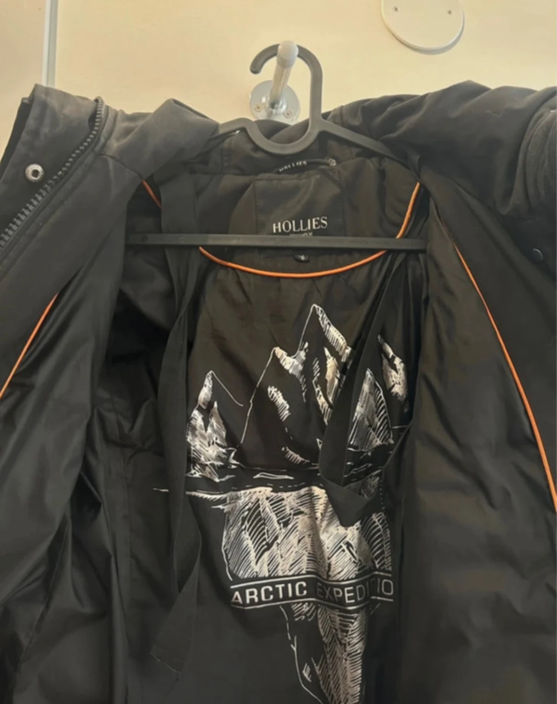 Svart lång dunjacka Hollies 36 - 2