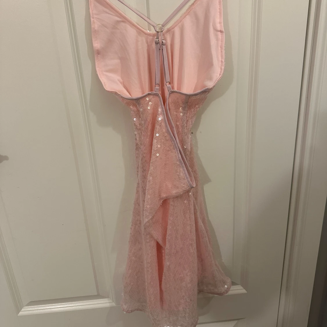 Rosa paljett klänning  - 2