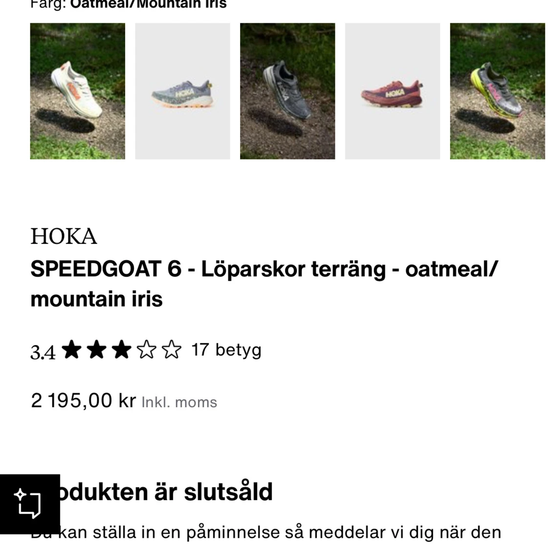 Hoka Speedgoat 6 löparskor terräng - 1
