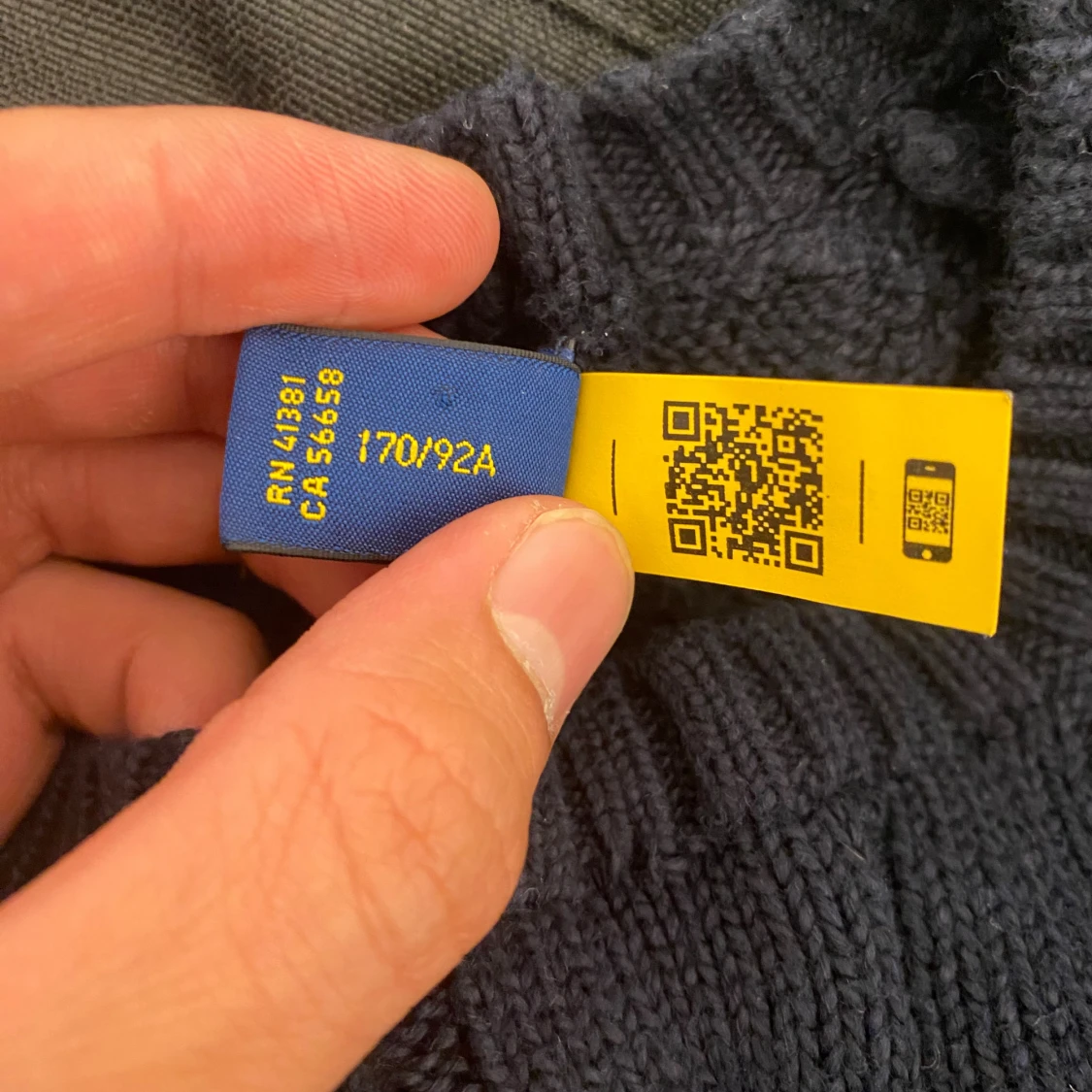 Grå kabelstickad tröja Polo Ralph Lauren - 3