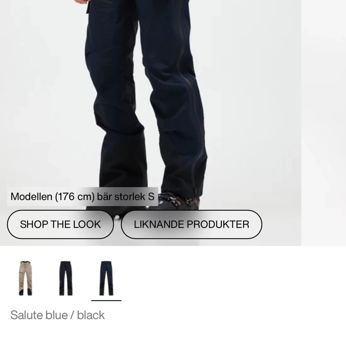 Peak Performance Gore-Tex täckbyxor blå