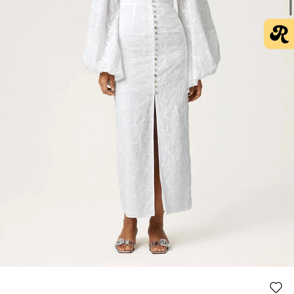 Vit långklänning från Adoore - 3