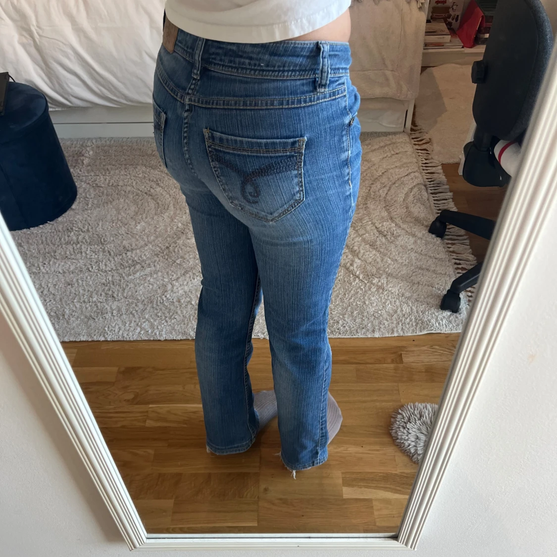 Blå bootcut jeans från esprit - 2