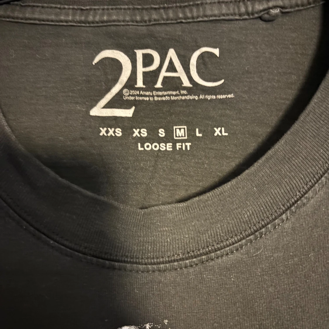 Svart 2Pac t-shirt loose fit M - 2
