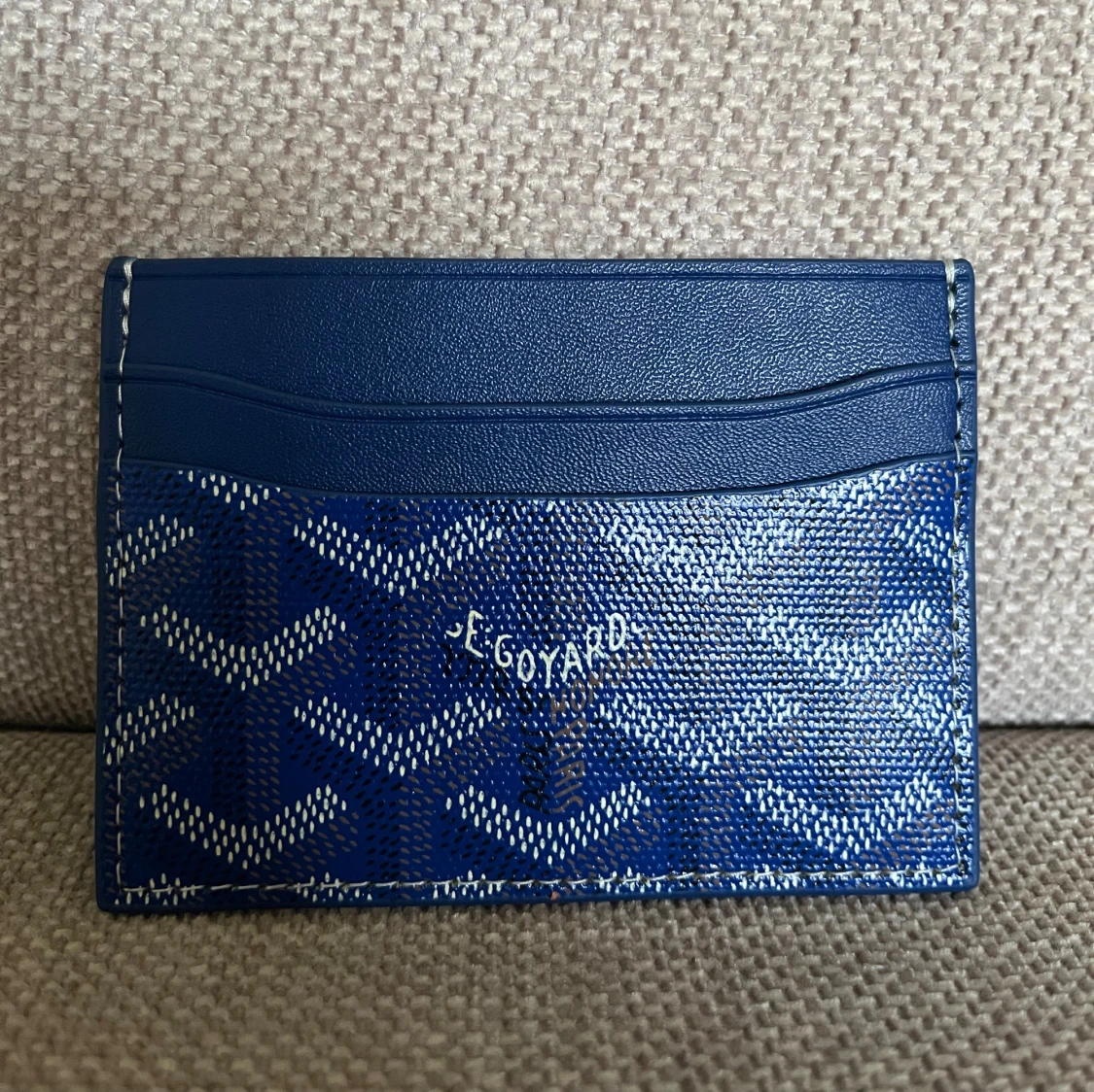 Blå korthållare  - 1