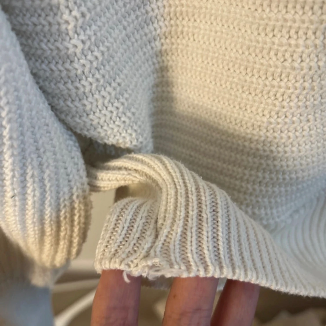 Vit stickad tröja från NA-KD XS - 4