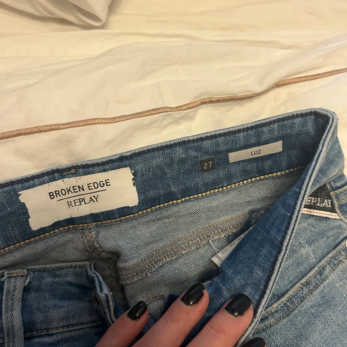 Replay Broken Edge ljusblå jeans 27/32 - 2