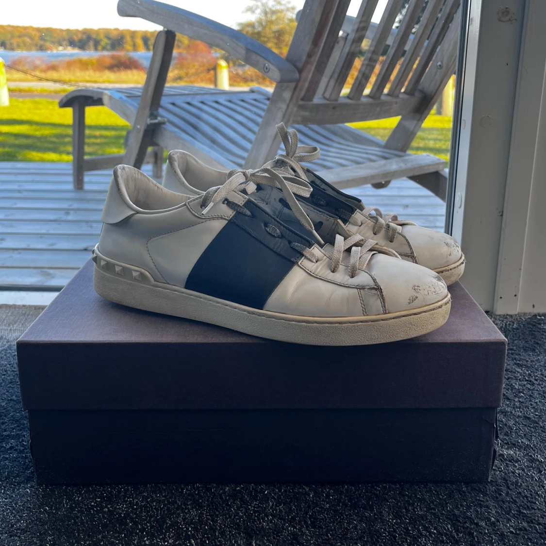 Valentino Garavani Open sneakers vit/blå