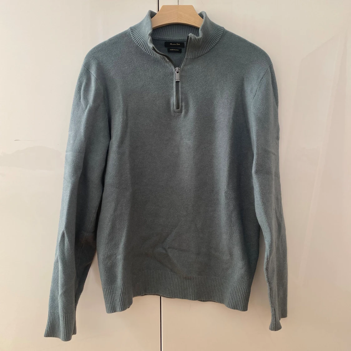Massimo Dutti stickad tröja med half zip