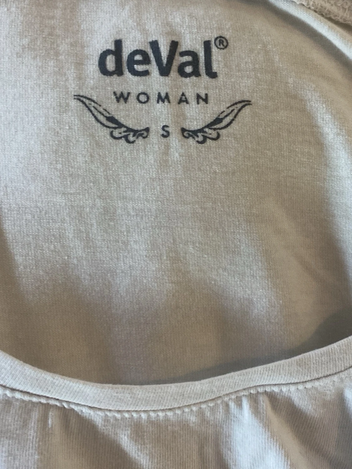 Vit långärmad topp från deVal - 1