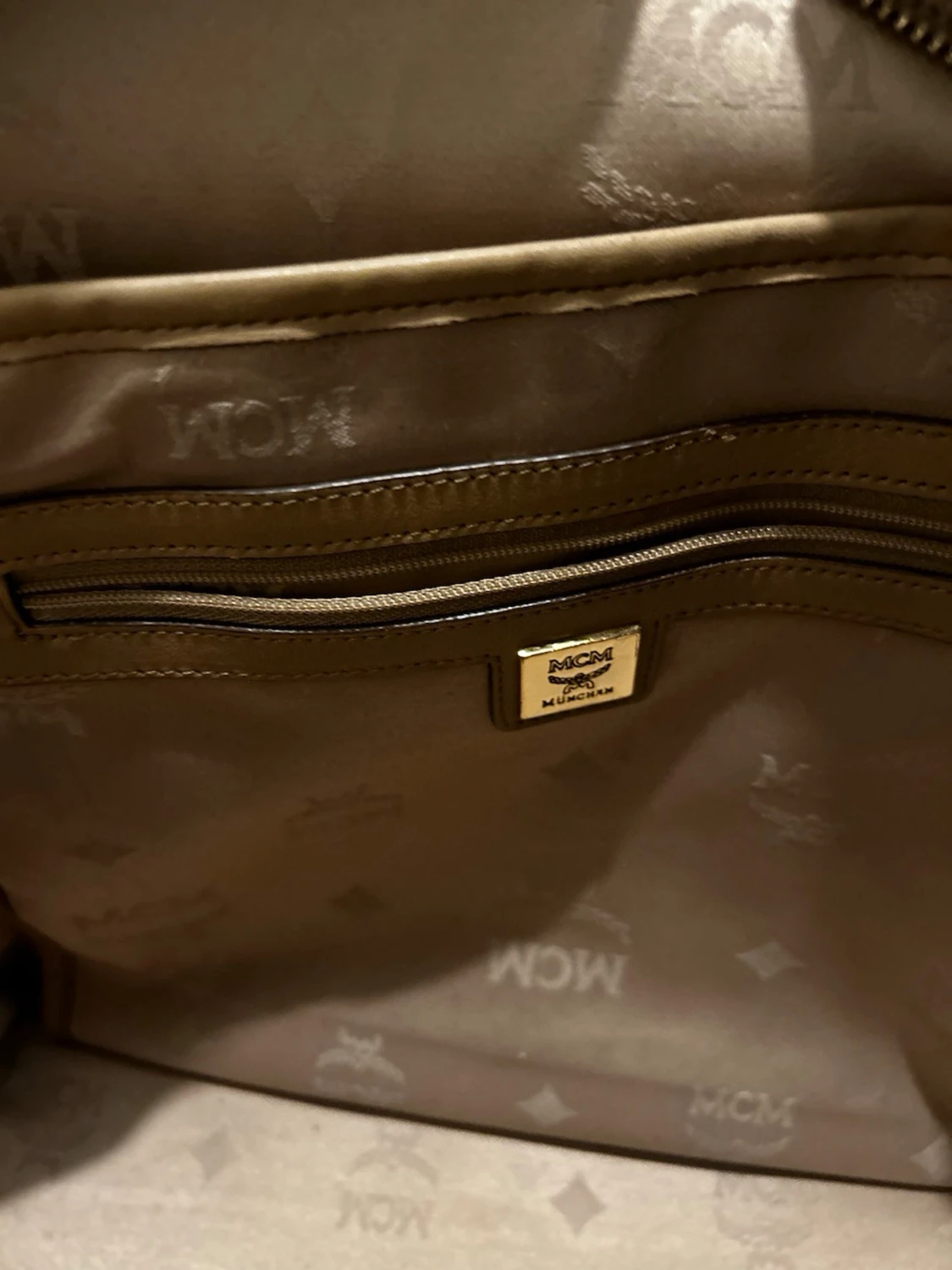 Mcm ryggsäck beige M - 5