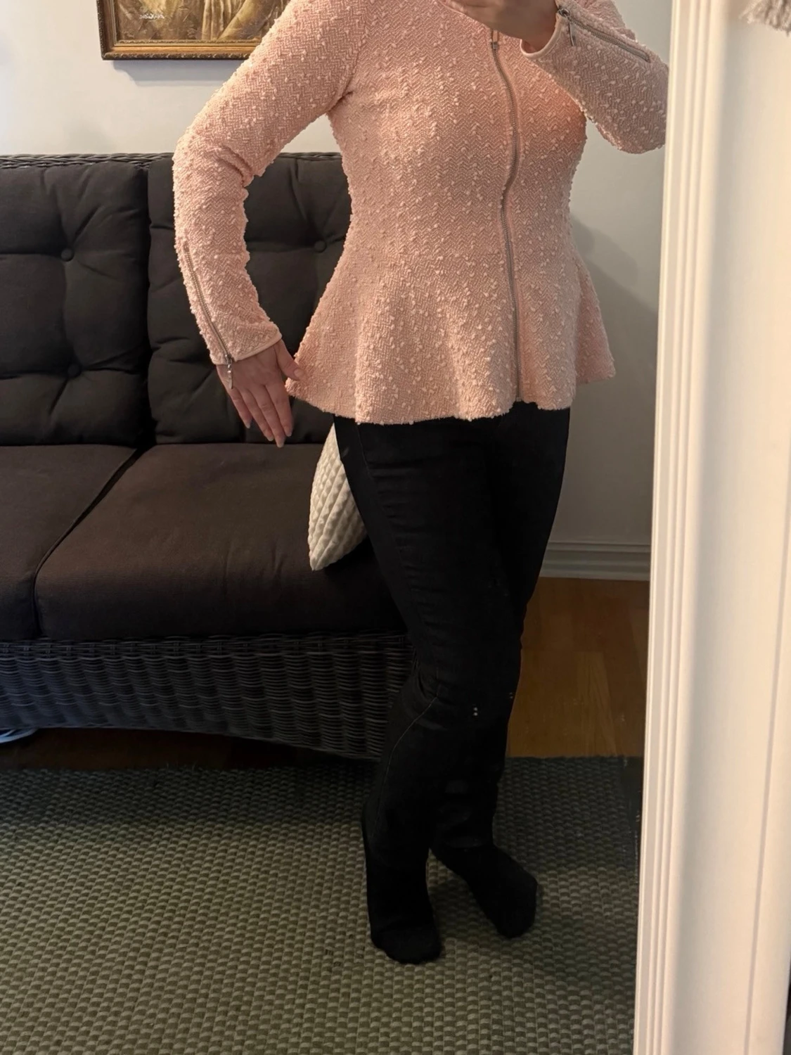 Vackert gnistrande kofta, fodrad. - 5