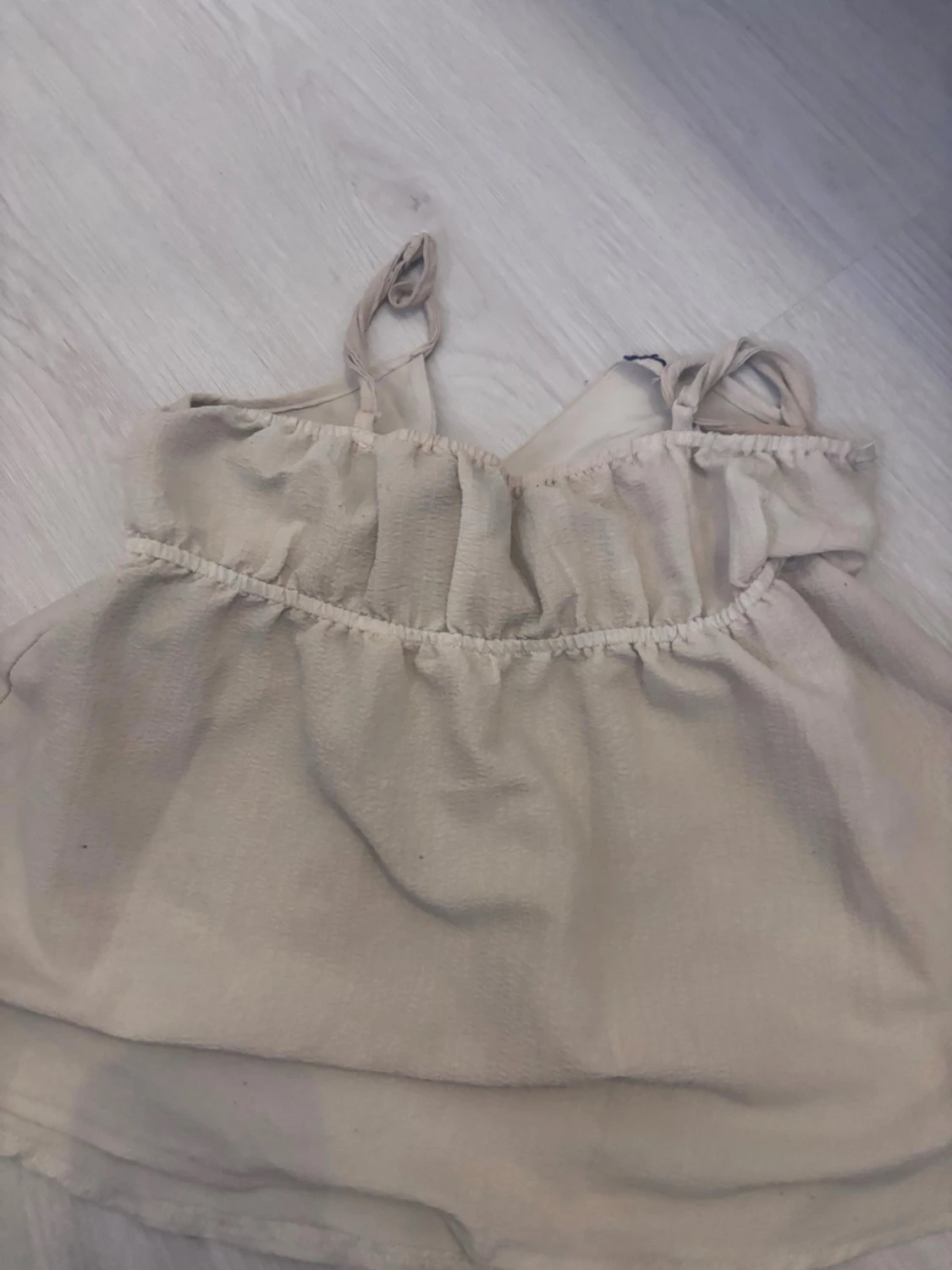 Beige broderad linnetopp från SHEIN - 2