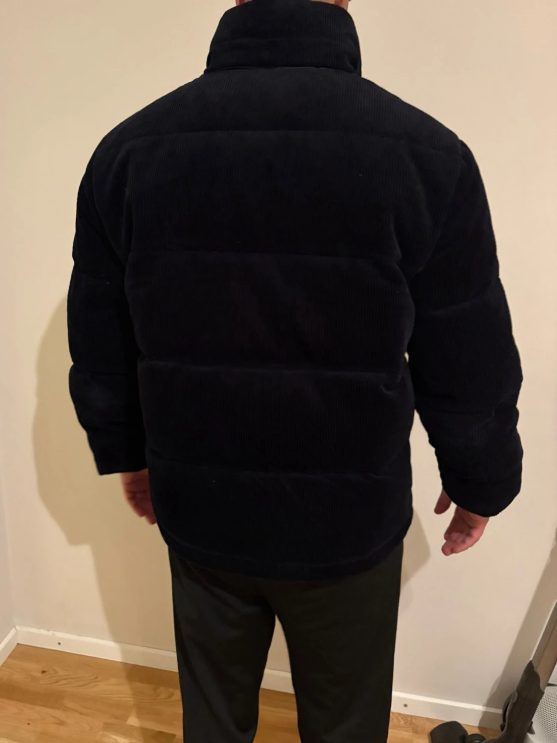 Svart manchester pufferjacka L - 1