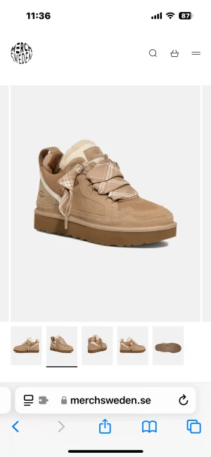 Lowmel trainer uggs - Ett par lowmel trainer uggs i färgen sand. Har använda 1 gång, men är tyvärr för små för mig. Är som nya. 