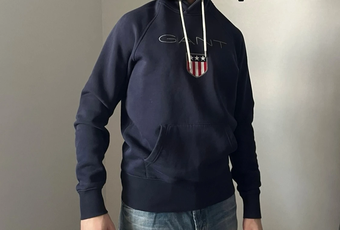 Blå Gant Hoodie - 1