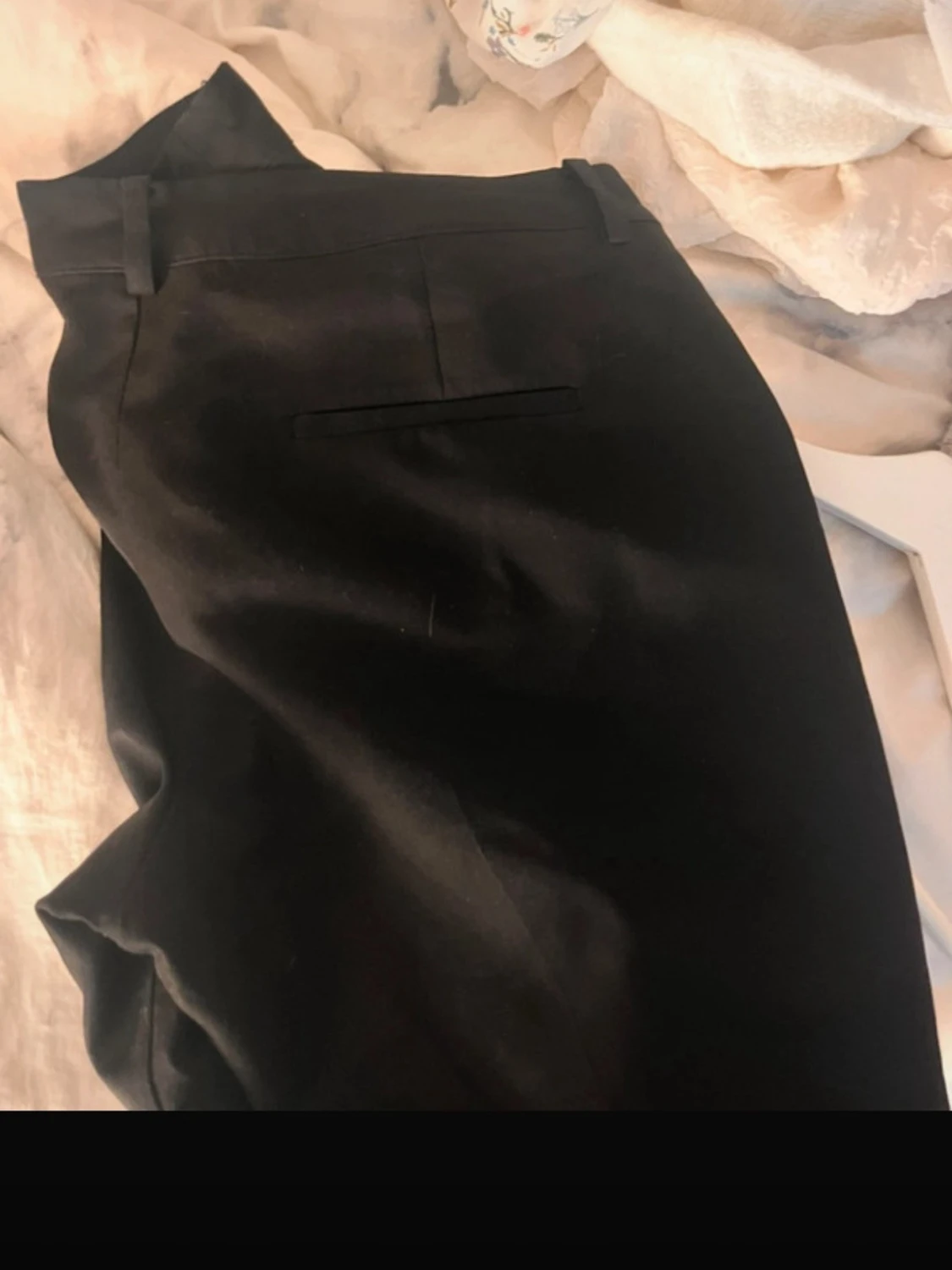 Svarta kostymbyxor med fickor - 1