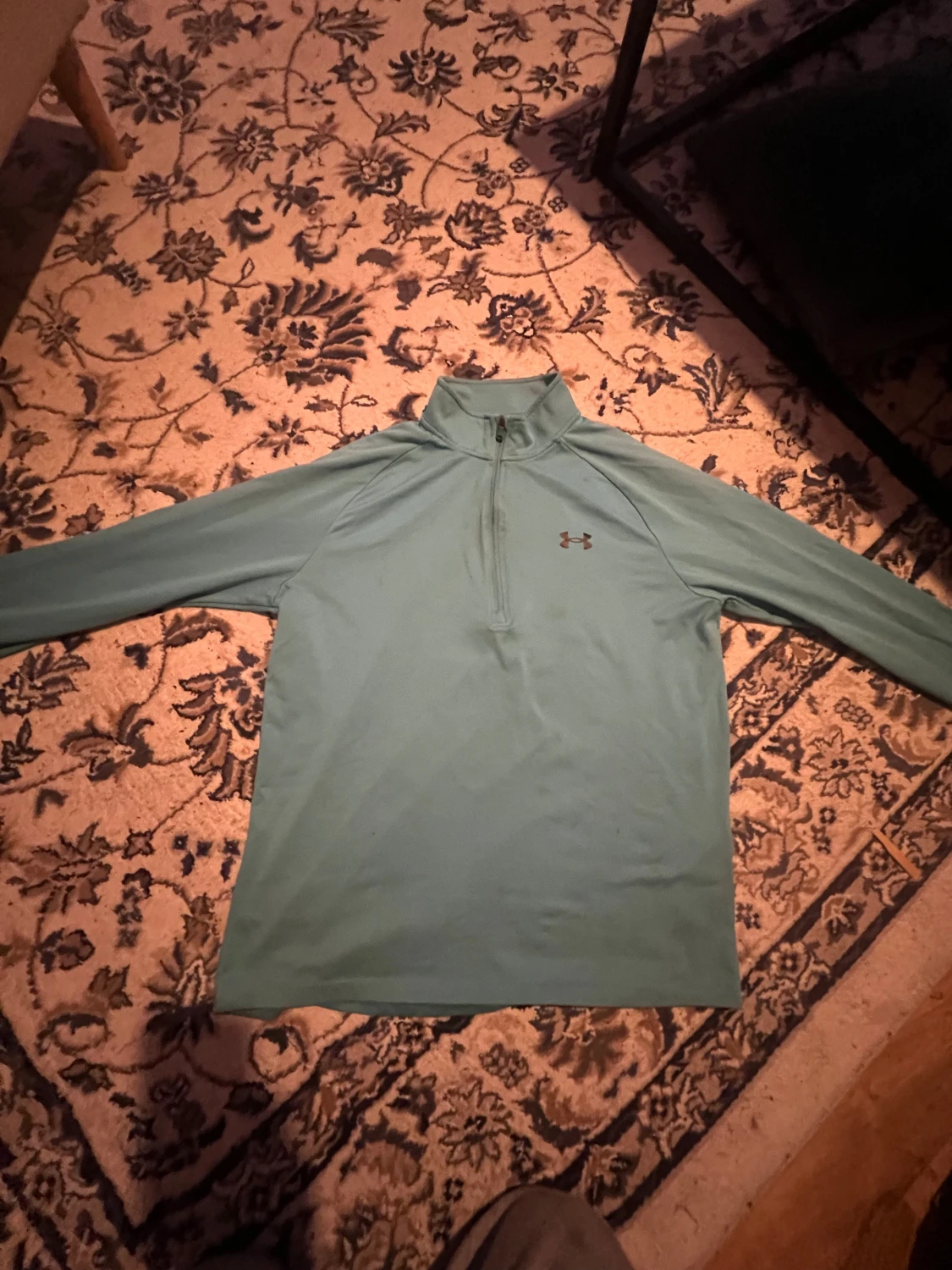 Turkos långärmad träningströja Under Armour