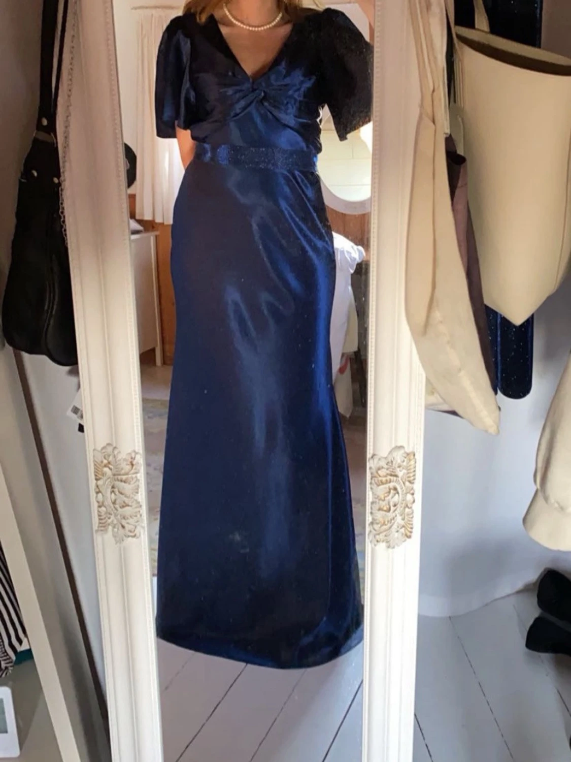 Marinblå balklänning  - 1