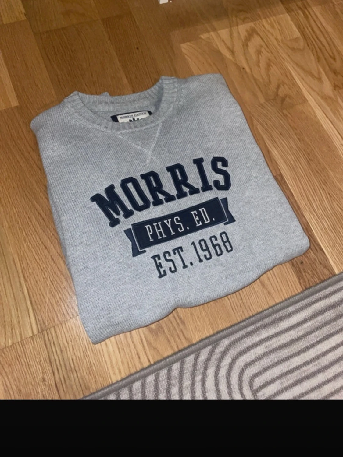 Grå stickad tröja Morris  - 1