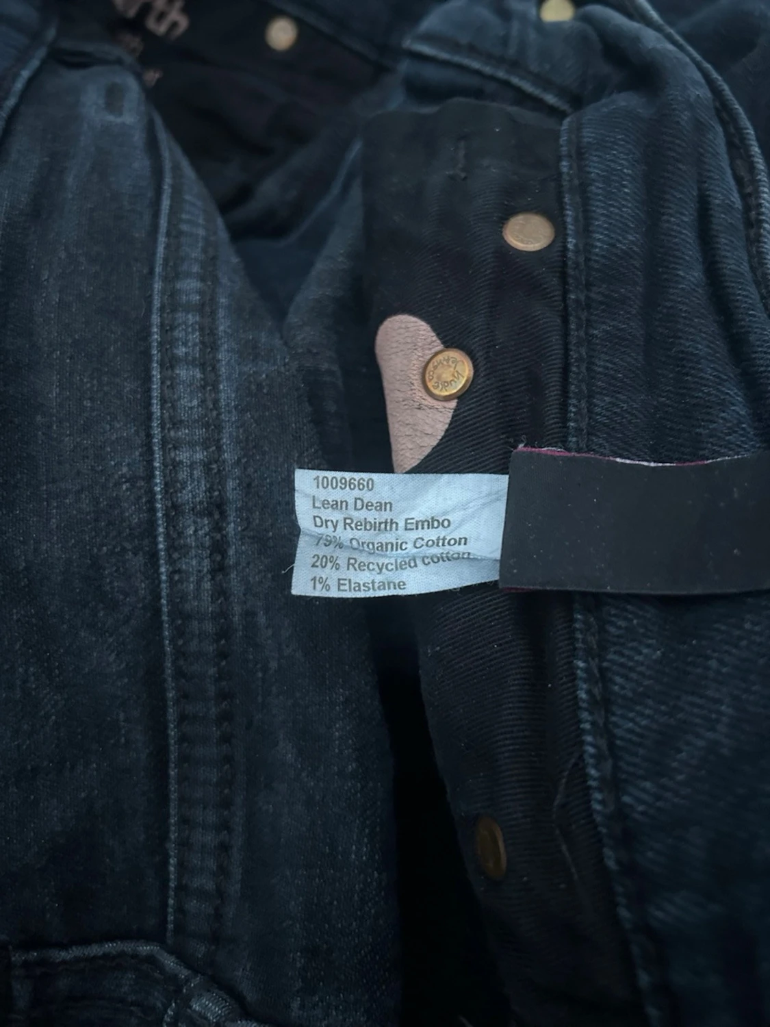 Nudie Jeans Lean Dean – dark raw denim (W32 L32) - 5