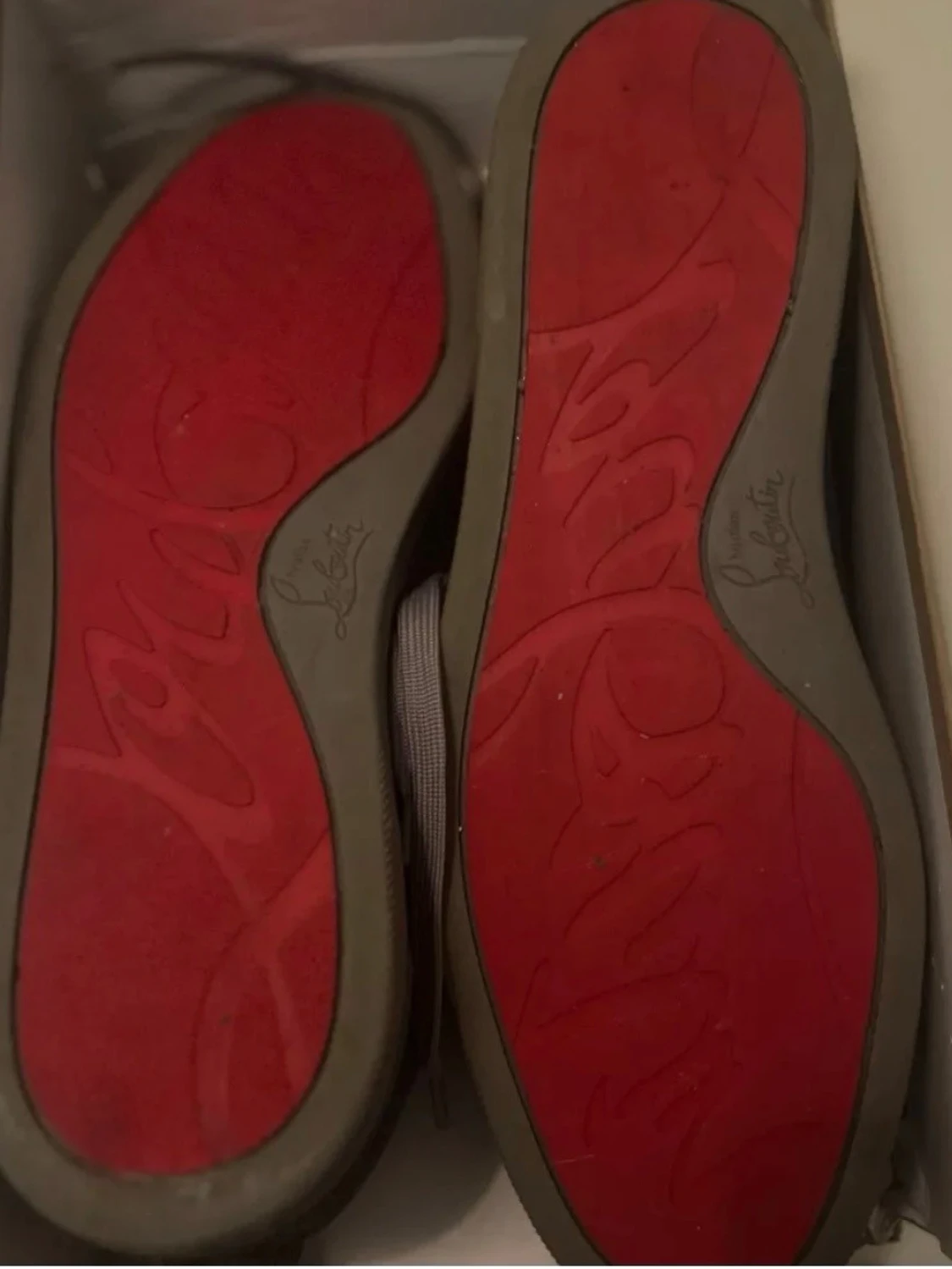 Christian Louboutin svarta sneakers med nitar - 2