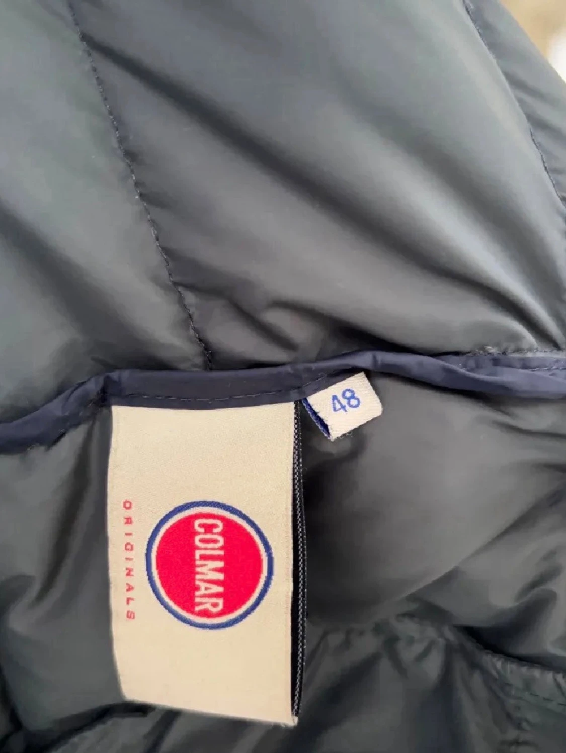 Mörkblå Colmar dunjacka med huva - 3