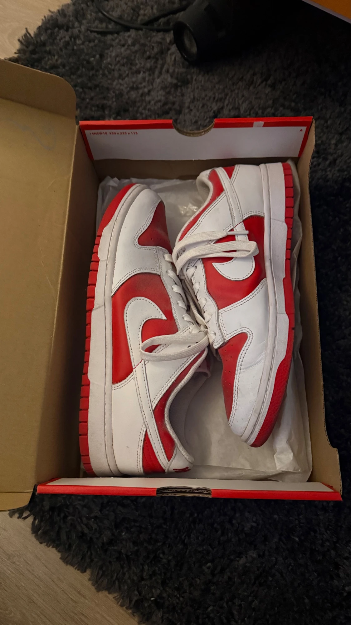 Nike Dunk Low Retro University Red & White (43)