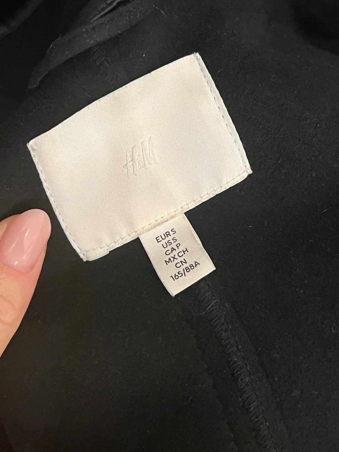 Svart teddyjacka från H&M - 2