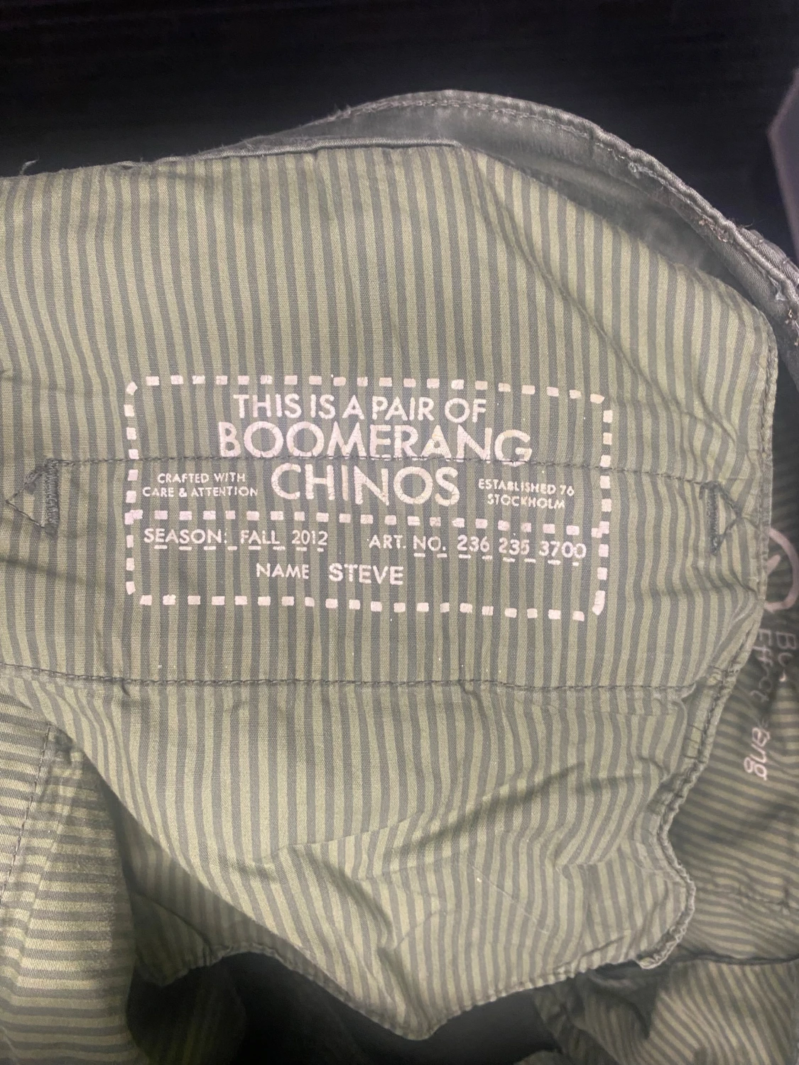 Nya Gröna chinos från Boomerang - 3