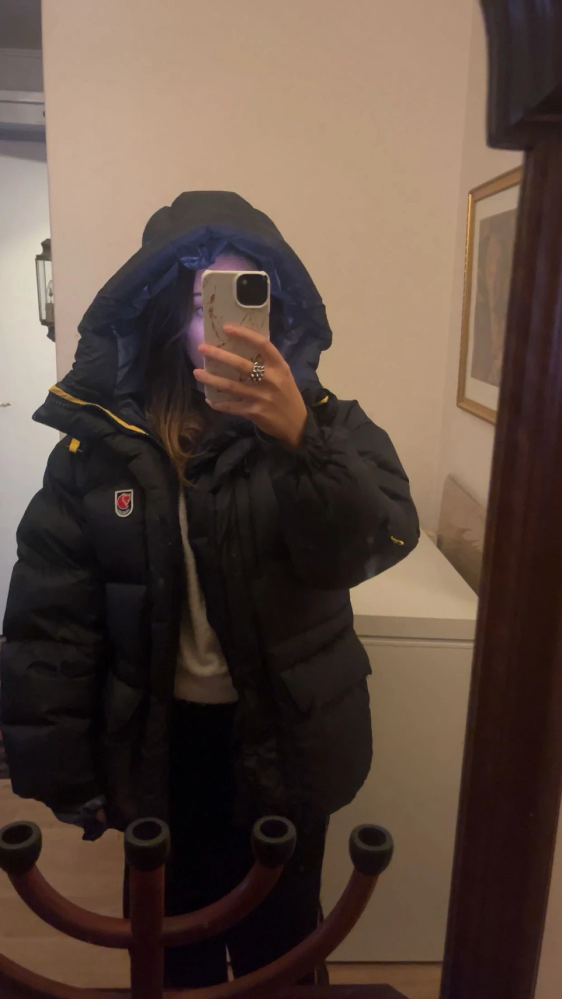 Svart Fjällräven Expedition Down Jacket