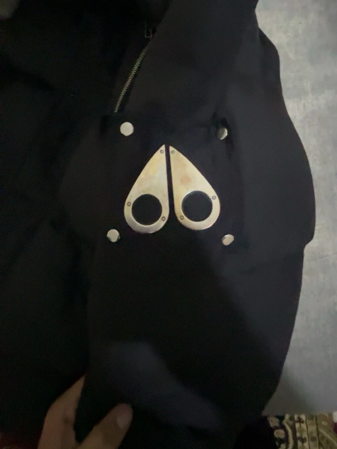 Svart pufferjacka Moose Knuckles - 1