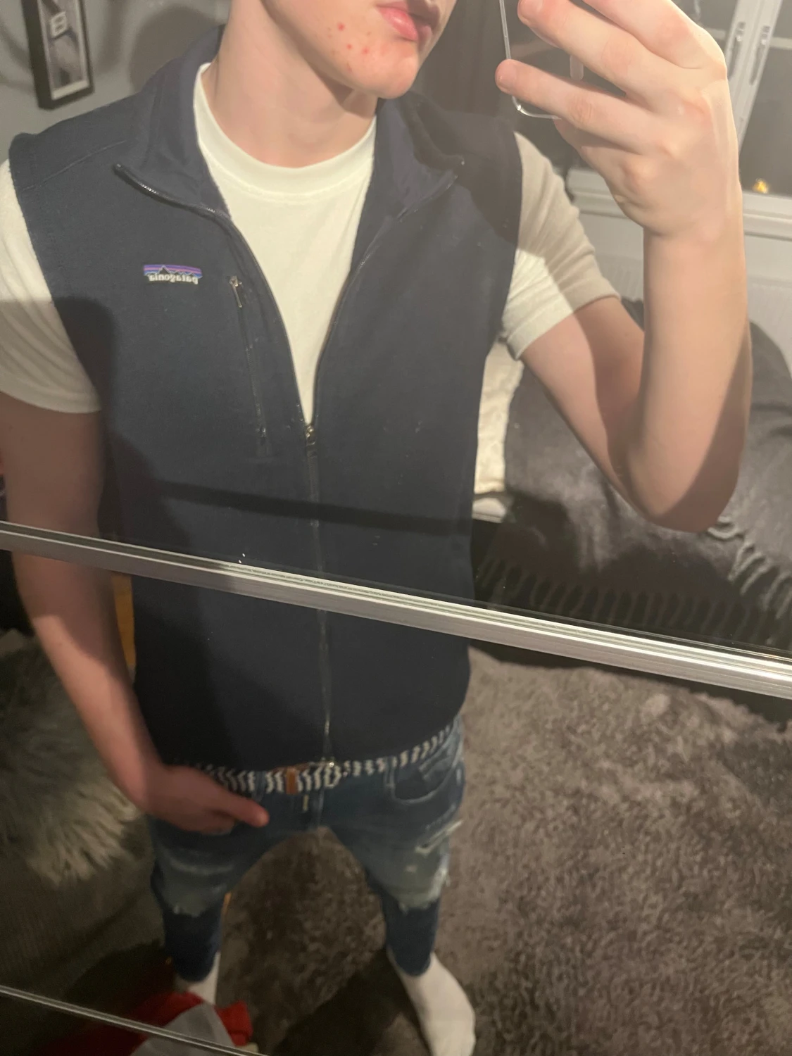 Mörkblå fleeceväst från Patagonia - 3