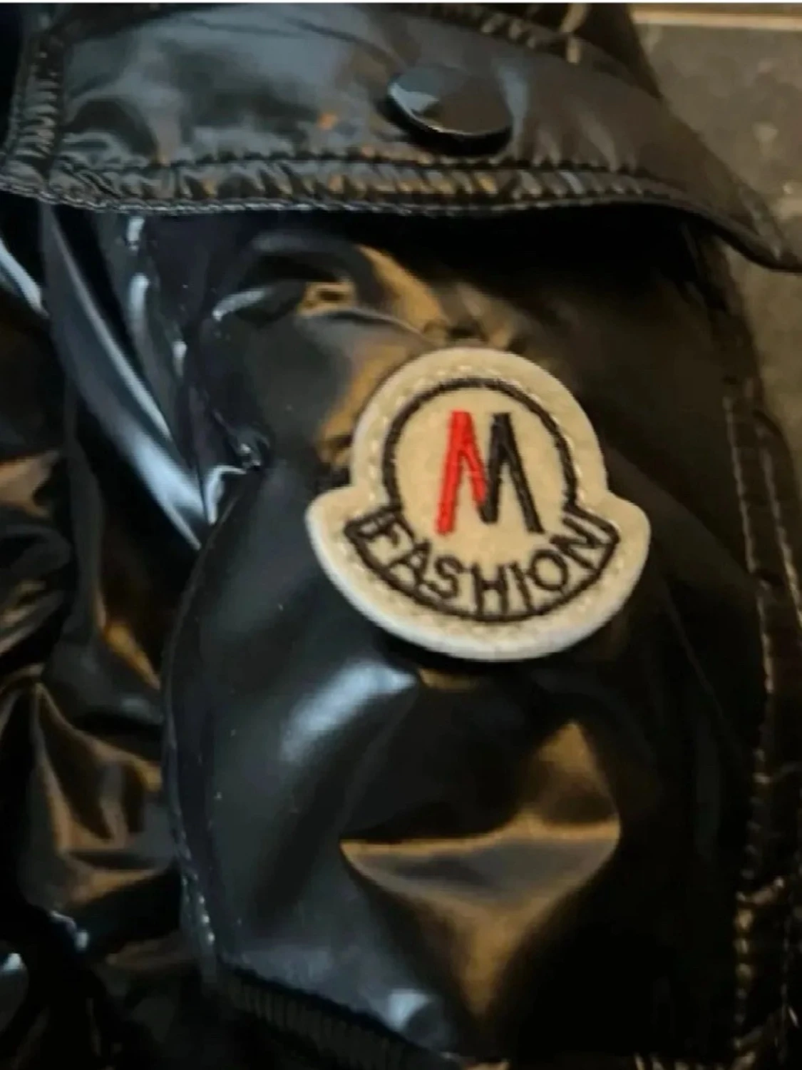 Svart M Fashion dunjacka med huva - 2