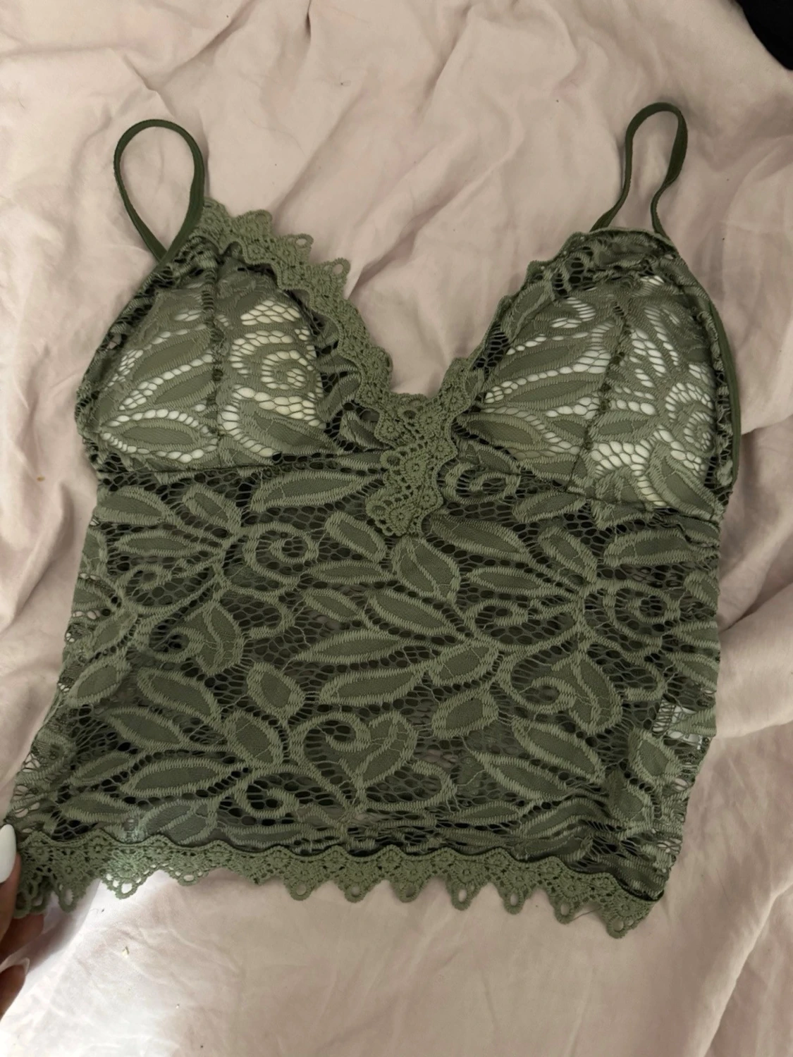 Grön fin sommar topp 