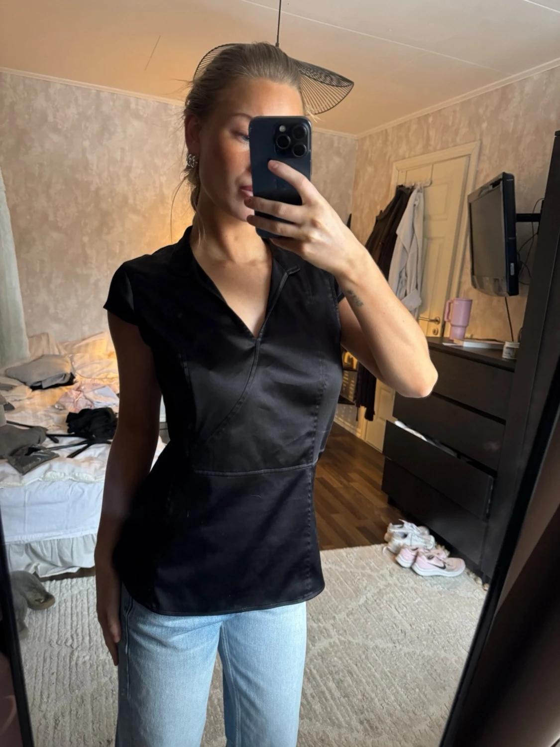 Svart topp köpt vintage  - 1