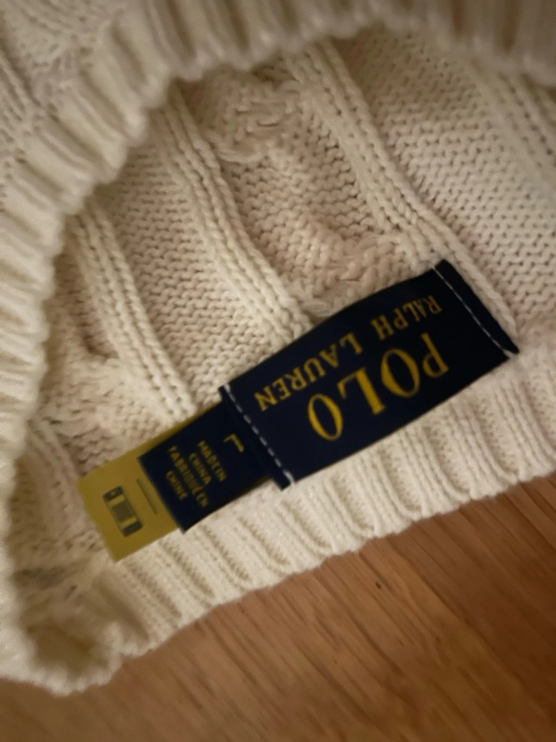 Vit kabelstickad tröja Polo Ralph Lauren - 2