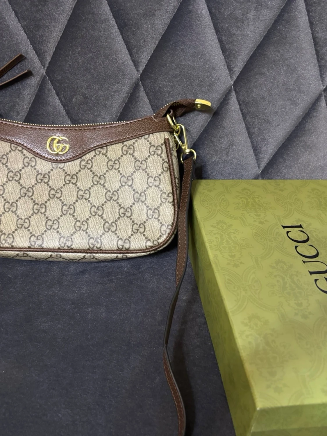 Beige och brun Gucci handväska