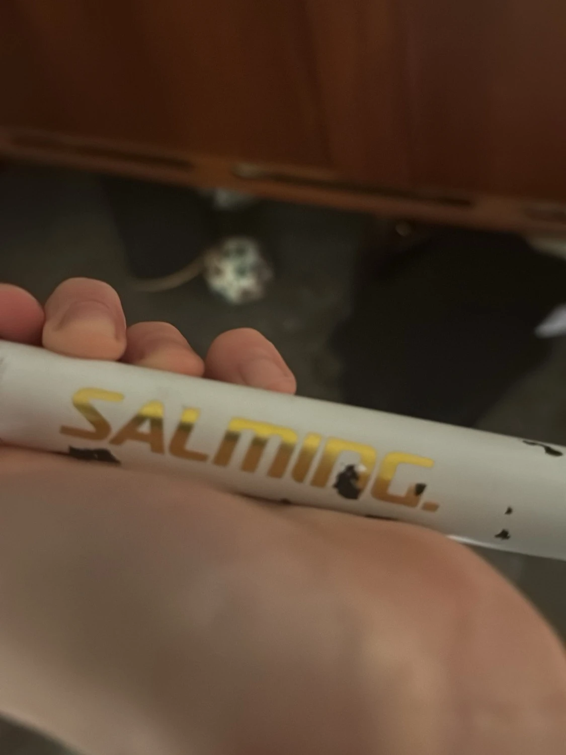 Innebandyklubba svart/vit Salming  - 2