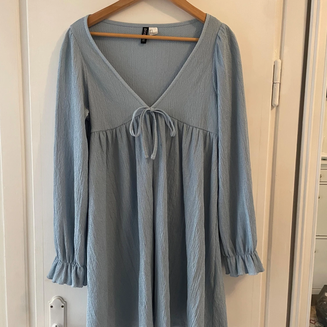 Ljusblå söt kortklänning