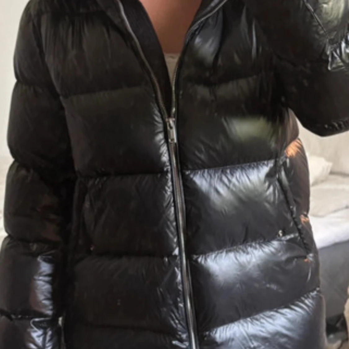 Svart pufferjacka från Massimo Dutti