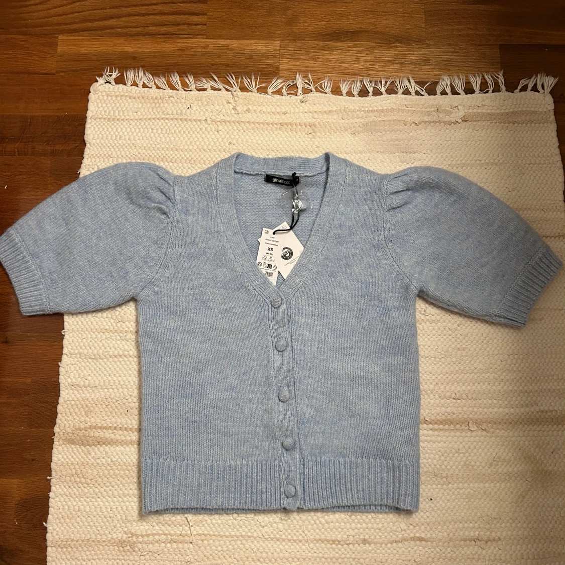 Ljusblå kofta från Gina Tricot XS - 1