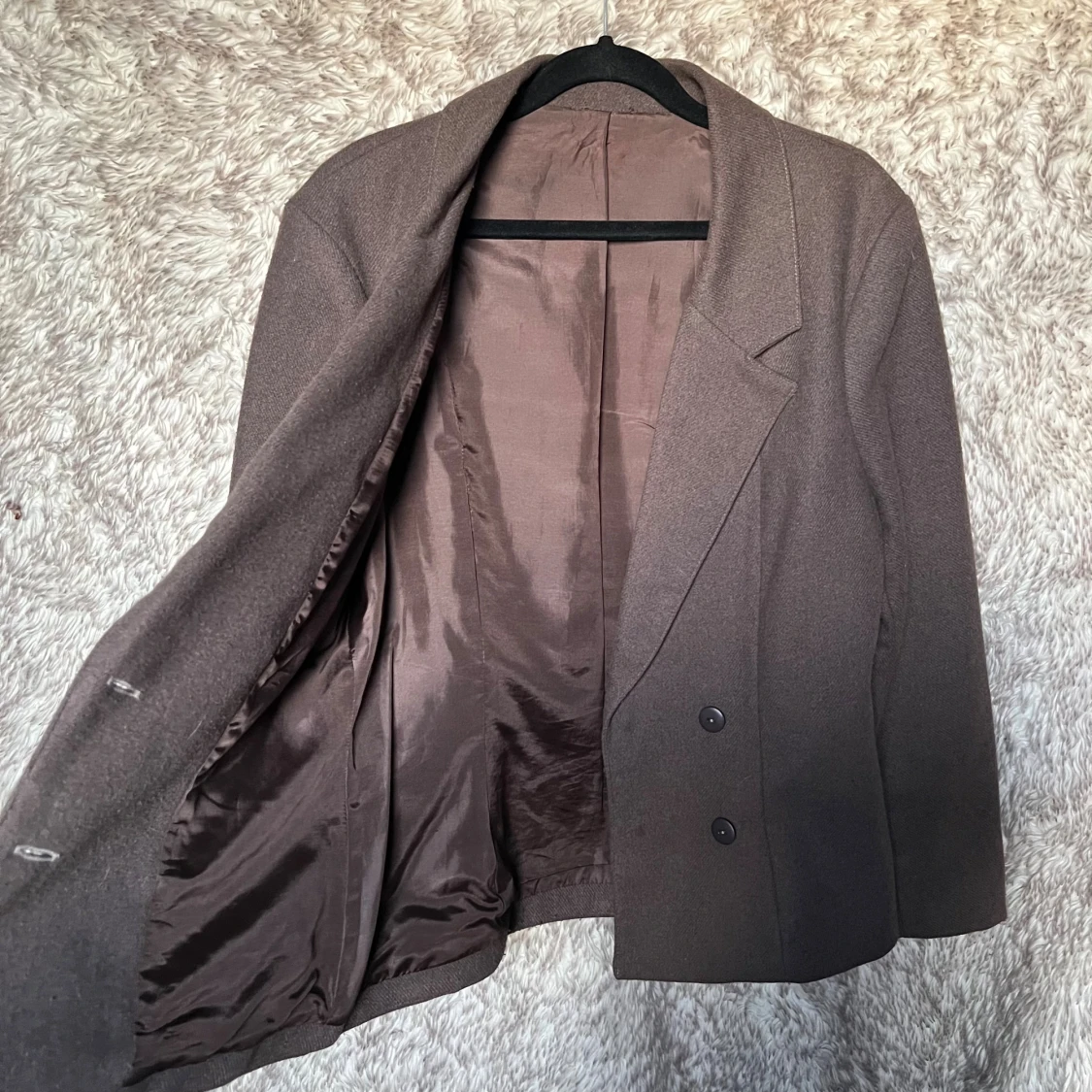 Vintage Brun jacka/ kavaj med lätt insvängd midja - 1